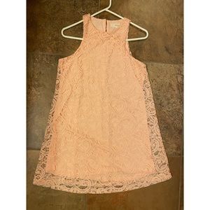 🌸 beautiful pink lace dress size S/M